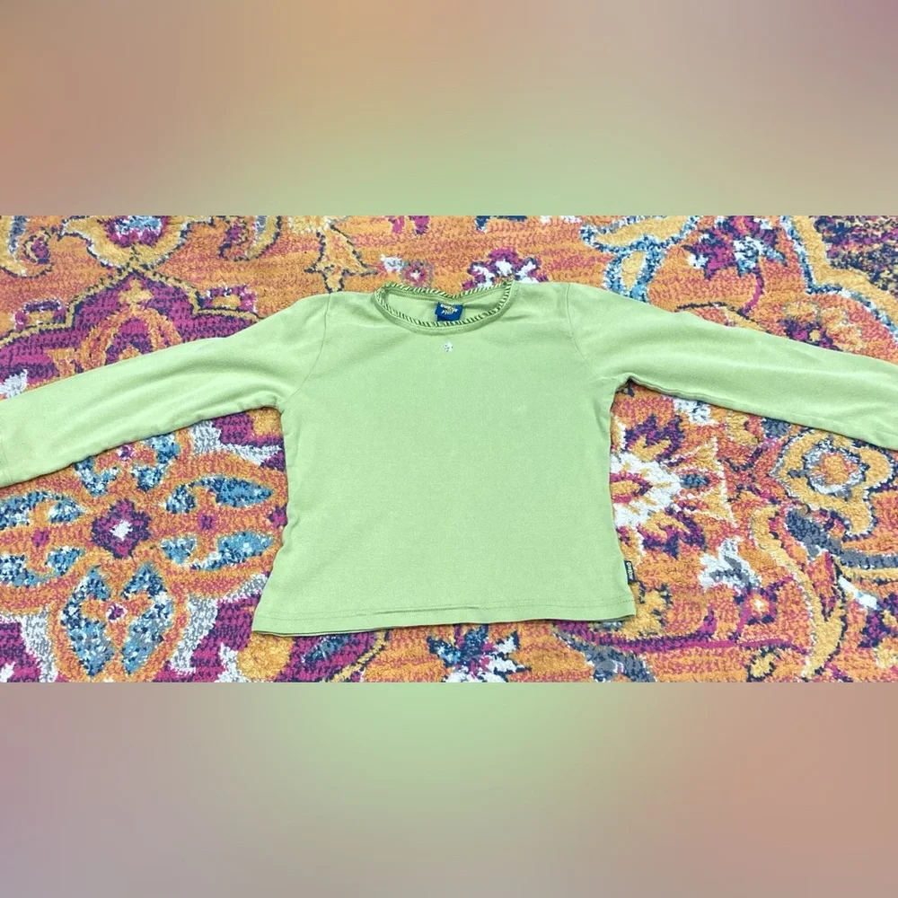 Vintage OshKosh B'gosh Light Green Long Sleeve Tee